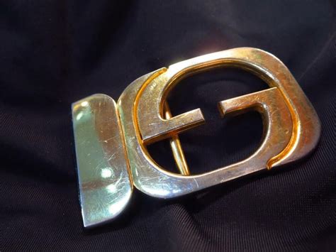 vintage gucci belt buckle made in italy|Gucci belt buckle only.